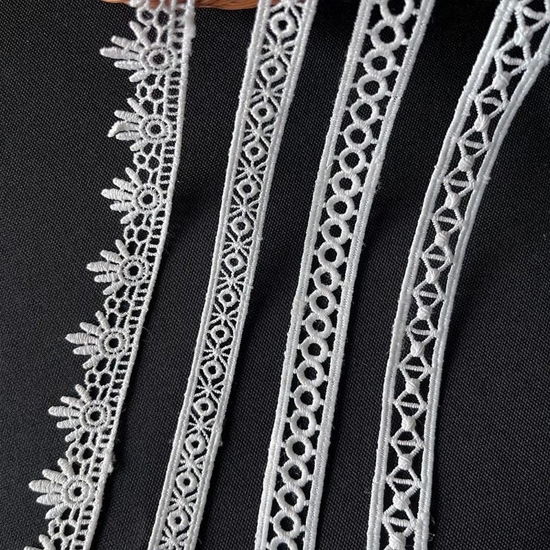 Decorative Trimming Lace Embroidered Cotton Edging For Dresses & Crafts